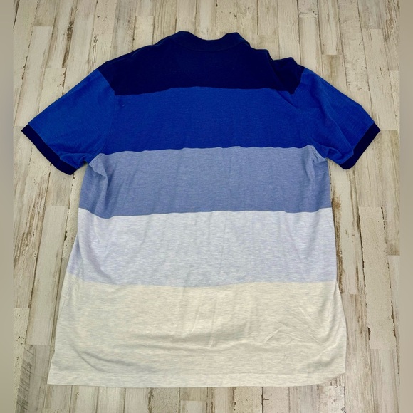 Brooks Brothers Supima Cotton Original Fit Polo Shirt XXL Pastel Striped Blue - Picture 8 of 10